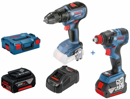 Súprava 18 V: GDX 18V-200 + GSR 18V-50+ 2× GBA 18V 4.0Ah + GAL 1